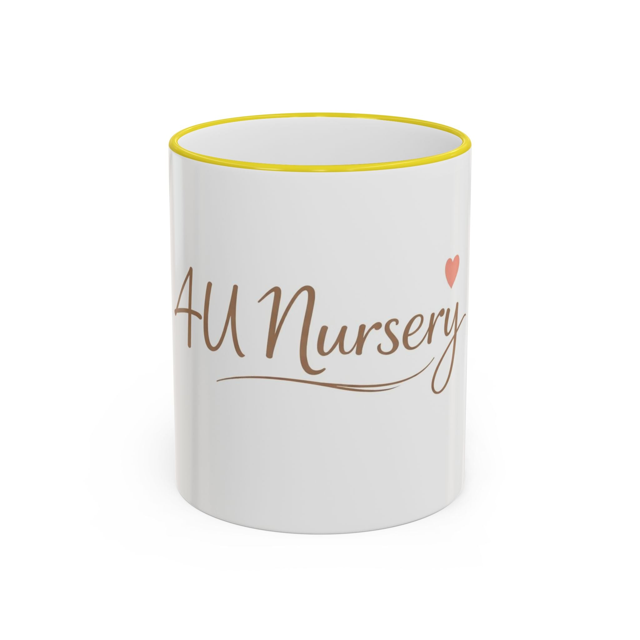 Nursery Logo Accent Rim Mug – Personalized Baby Room & Caregiver Gift (11oz, 15oz)