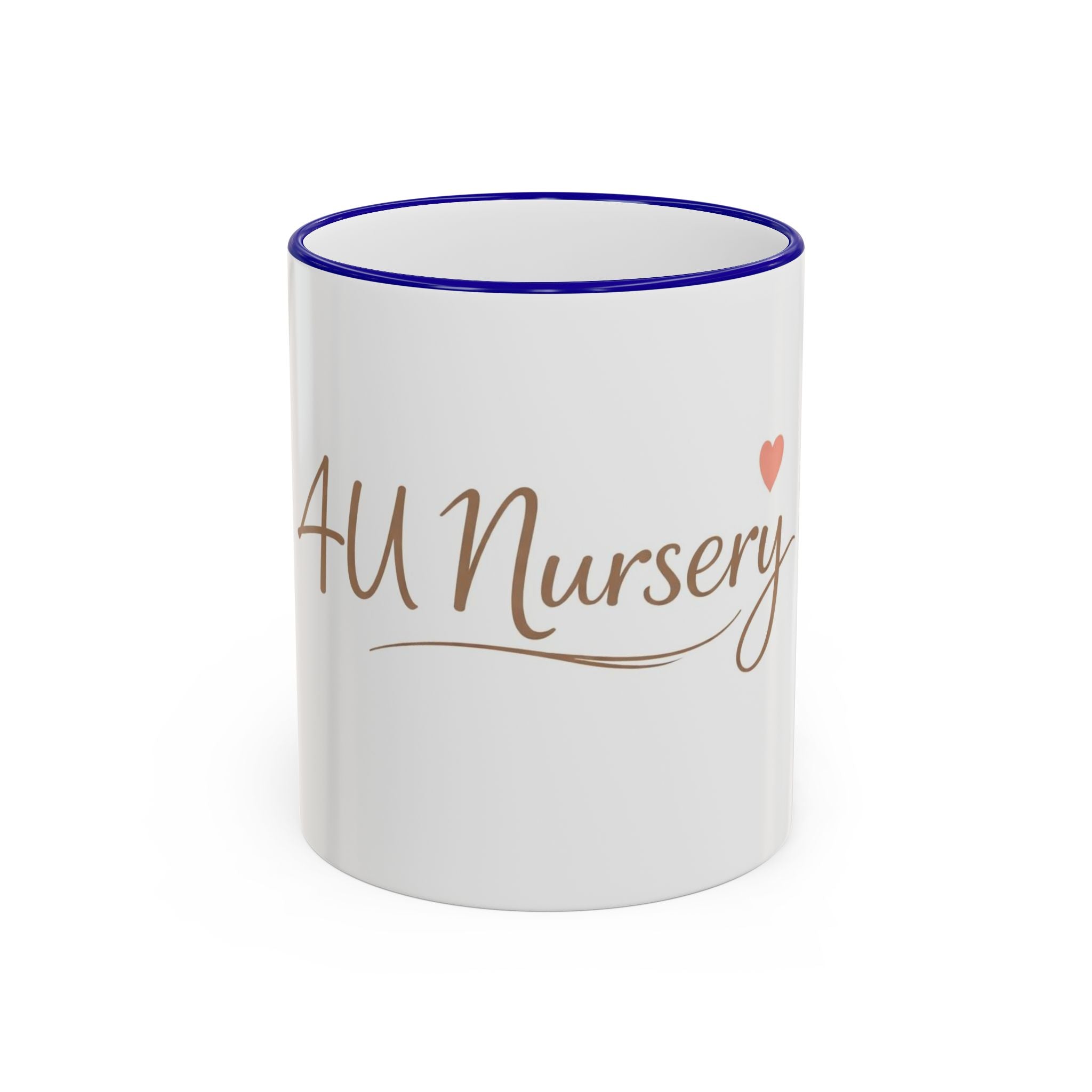 Nursery Logo Accent Rim Mug – Personalized Baby Room & Caregiver Gift (11oz, 15oz)
