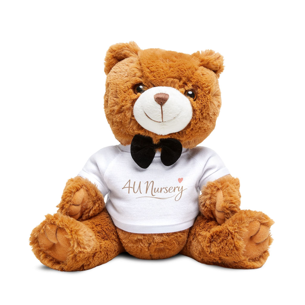 Plush Teddy Bear with Personalized T-Shirt — Soft Brown Keepsake Gift