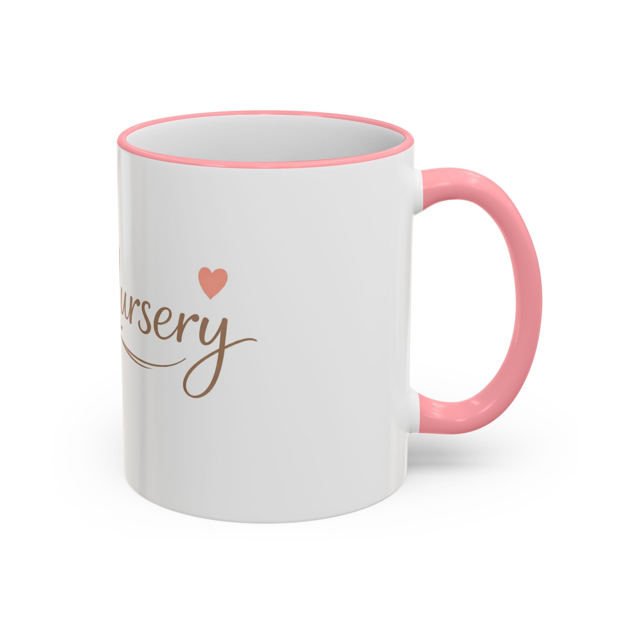 Nursery Logo Accent Rim Mug – Personalized Baby Room & Caregiver Gift (11oz, 15oz)