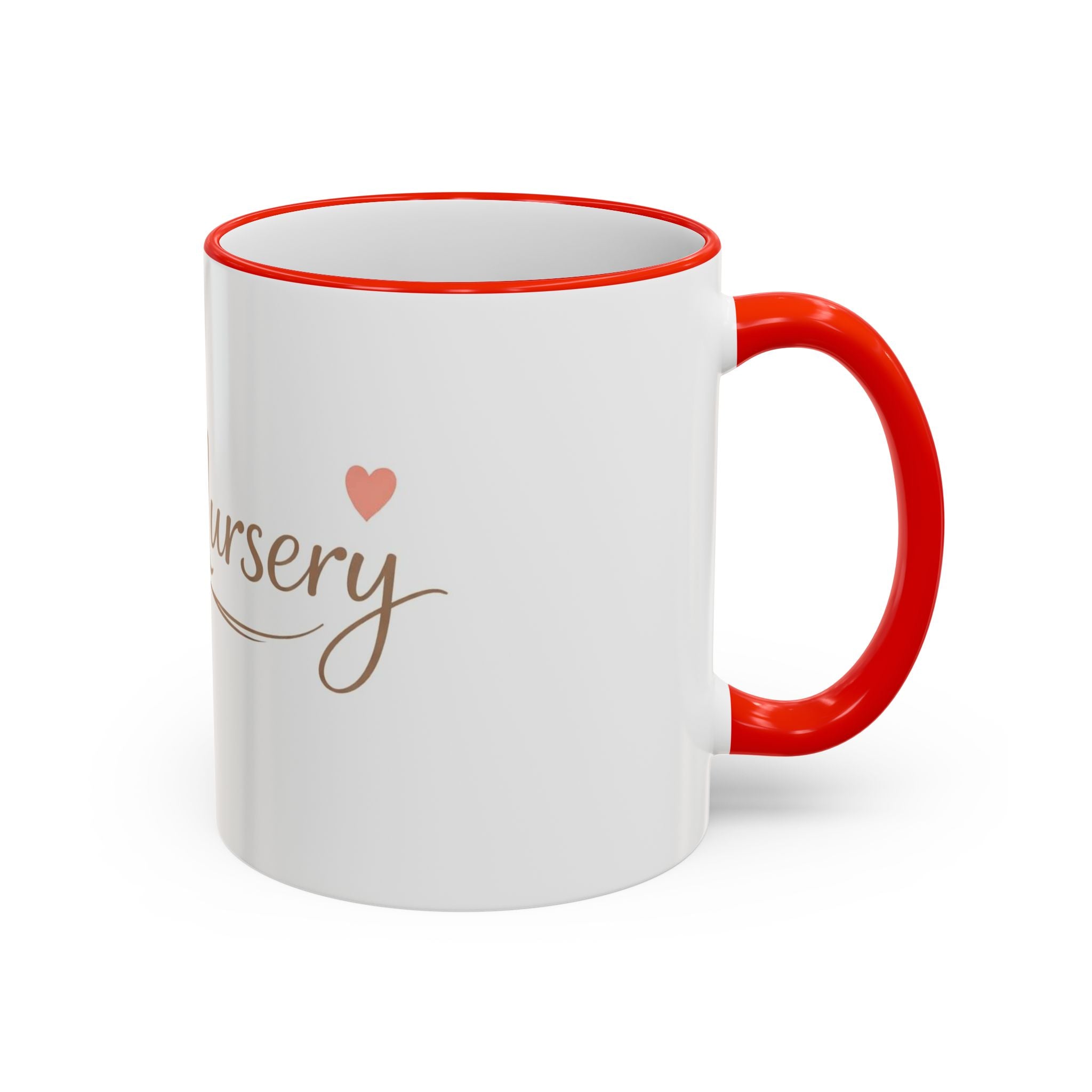 Nursery Logo Accent Rim Mug – Personalized Baby Room & Caregiver Gift (11oz, 15oz)