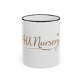 Nursery Logo Accent Rim Mug – Personalized Baby Room & Caregiver Gift (11oz, 15oz)