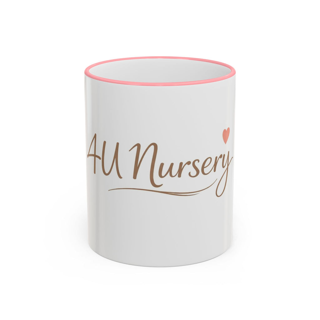 Nursery Logo Accent Rim Mug – Personalized Baby Room & Caregiver Gift (11oz, 15oz)
