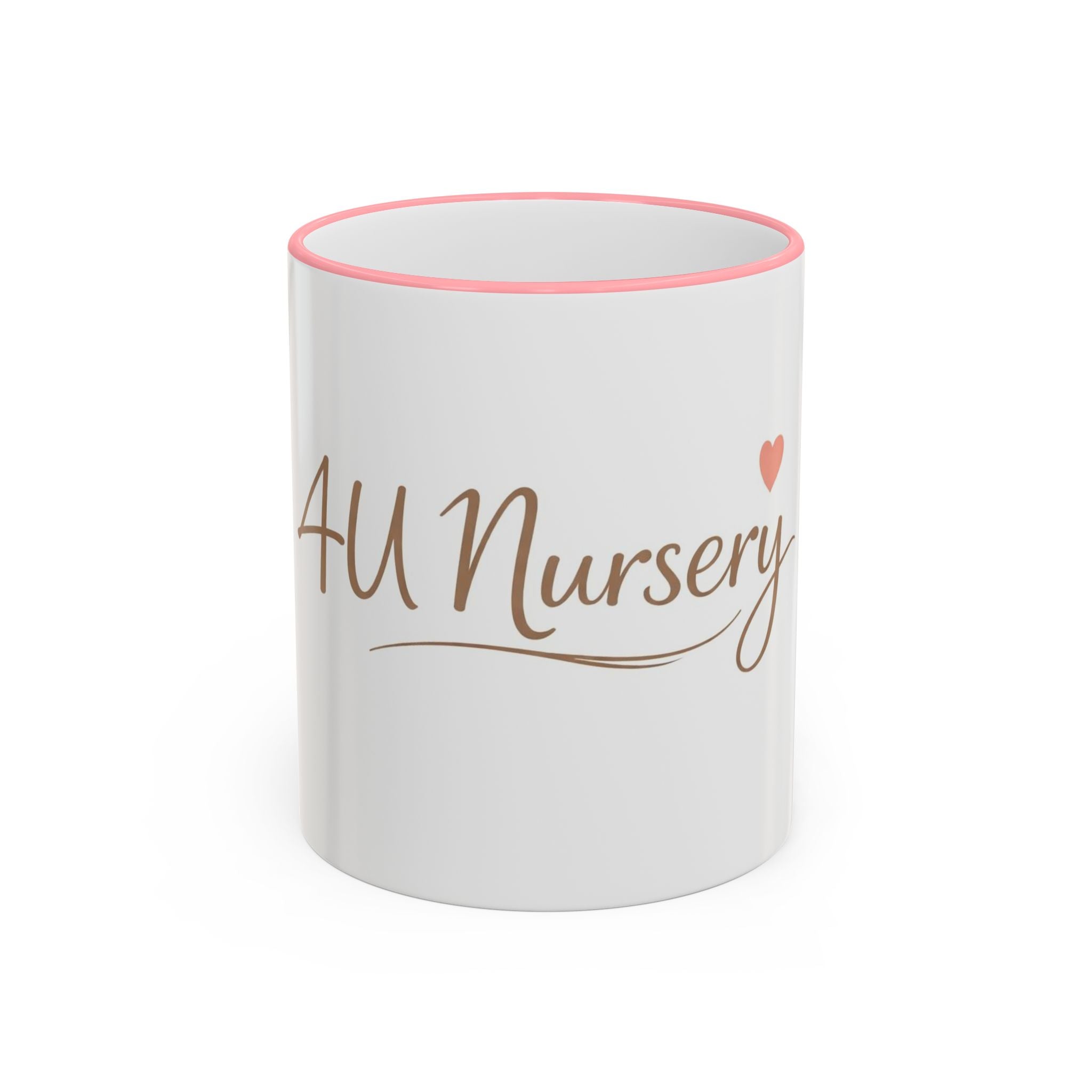 Nursery Logo Accent Rim Mug – Personalized Baby Room & Caregiver Gift (11oz, 15oz)