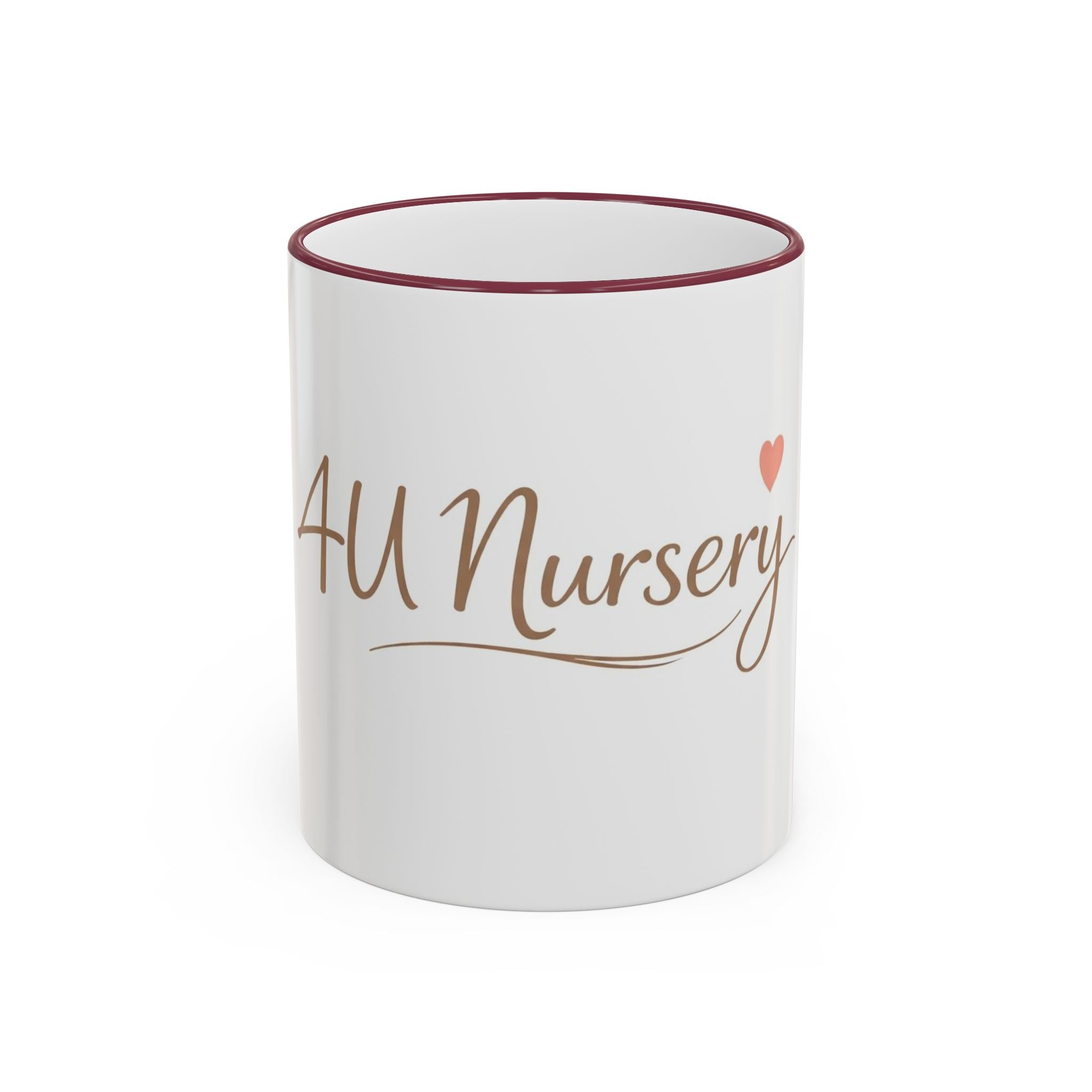 Nursery Logo Accent Rim Mug – Personalized Baby Room & Caregiver Gift (11oz, 15oz)