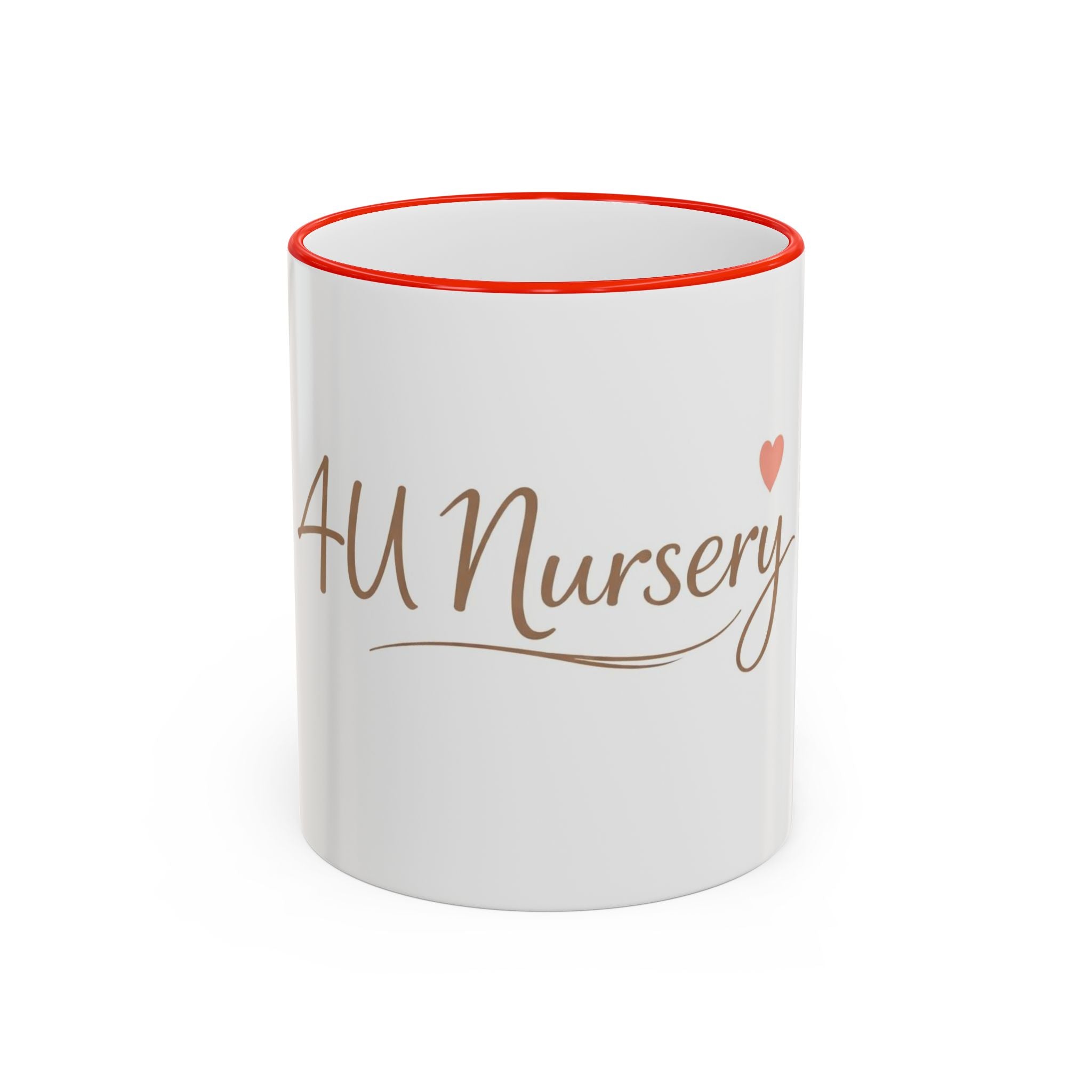 Nursery Logo Accent Rim Mug – Personalized Baby Room & Caregiver Gift (11oz, 15oz)