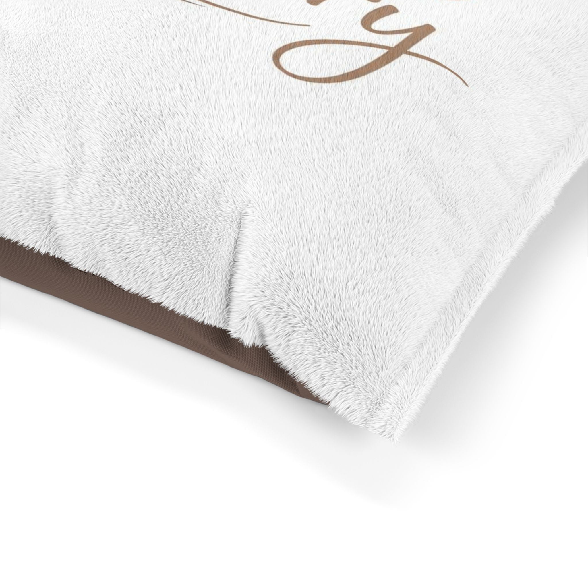 AU Nursery Pet Bed — Personalized Soft Plush Dog & Cat Bed with Heart Graphic