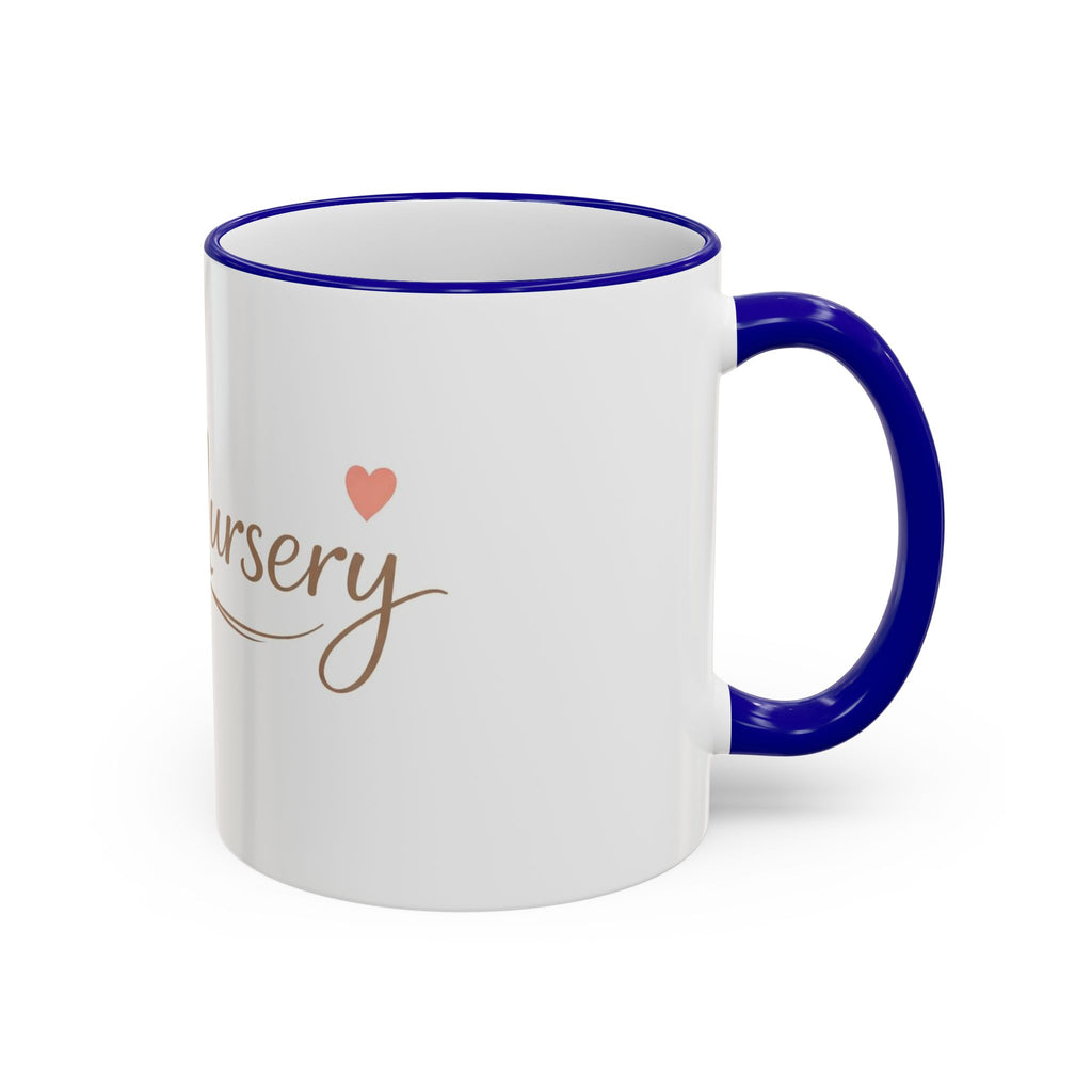 Nursery Logo Accent Rim Mug – Personalized Baby Room & Caregiver Gift (11oz, 15oz)