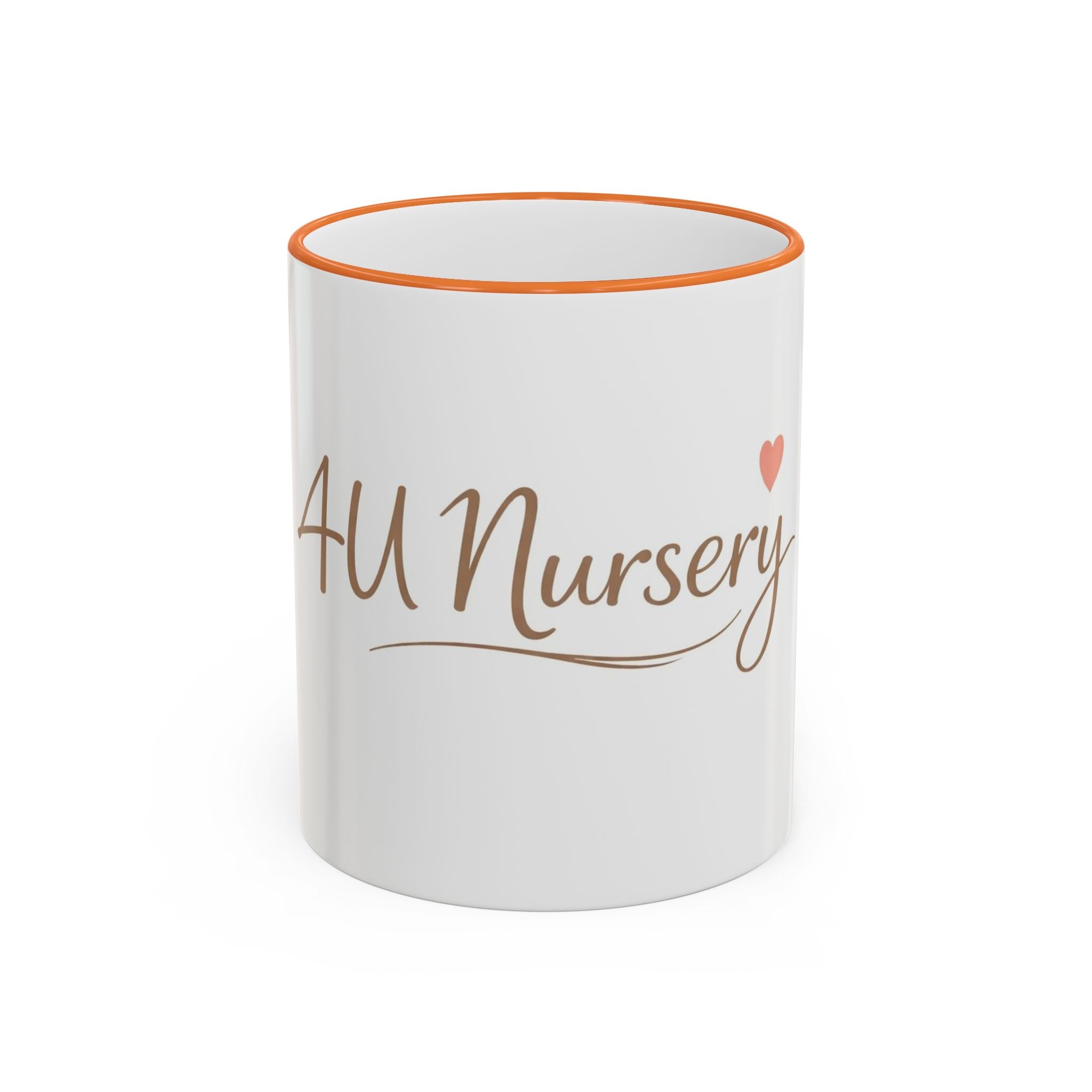 Nursery Logo Accent Rim Mug – Personalized Baby Room & Caregiver Gift (11oz, 15oz)
