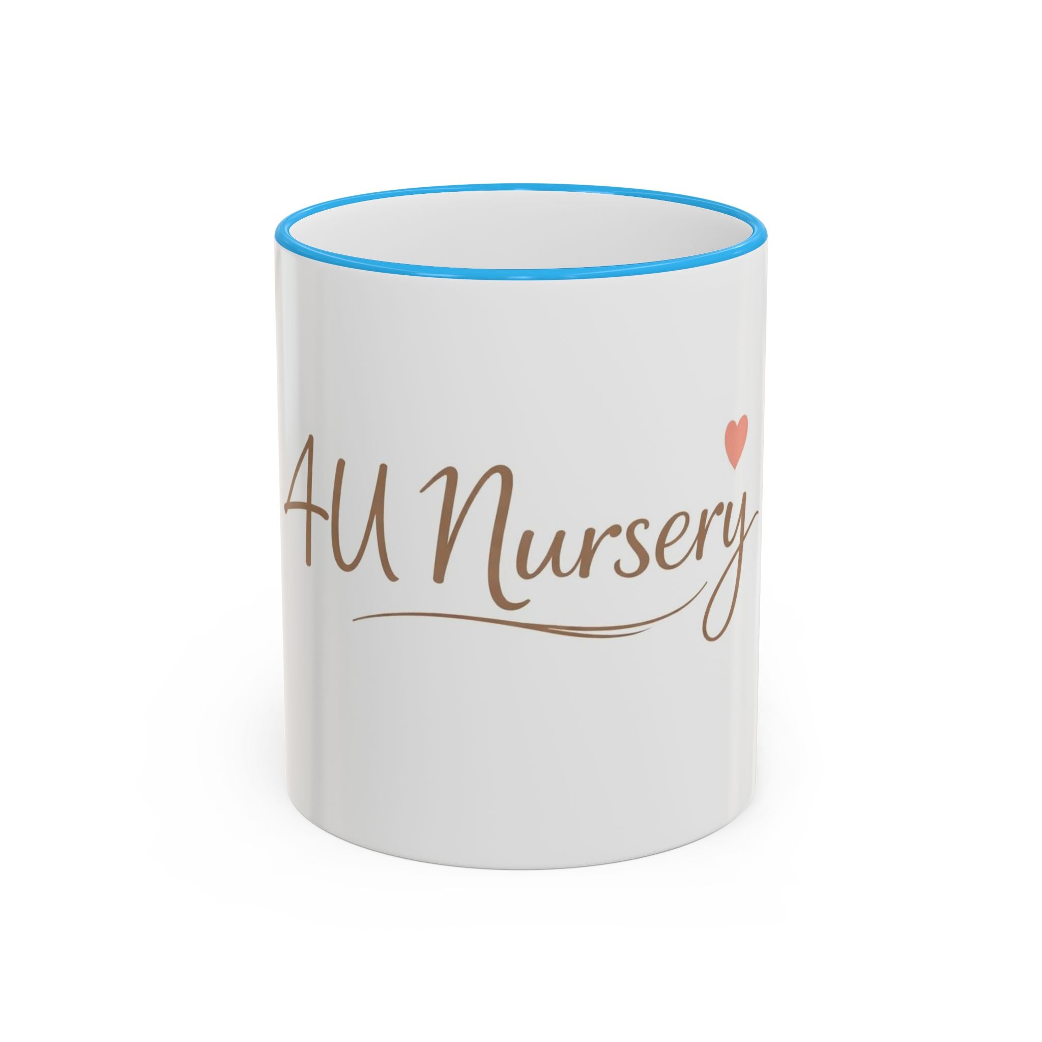 Nursery Logo Accent Rim Mug – Personalized Baby Room & Caregiver Gift (11oz, 15oz)