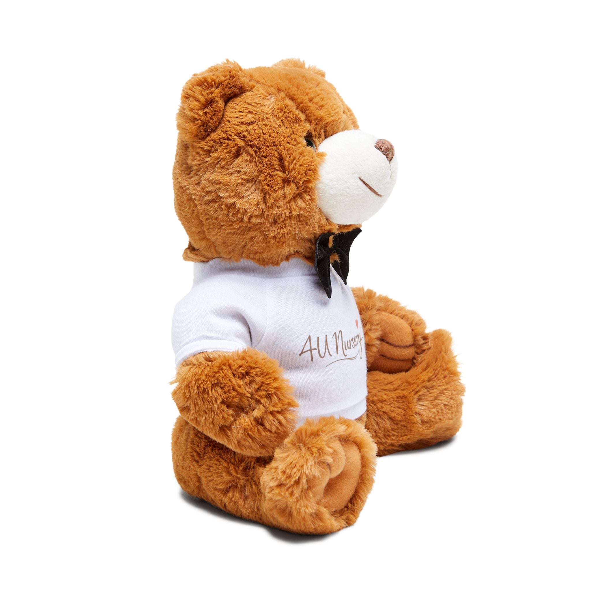 Plush Teddy Bear with Personalized T-Shirt — Soft Brown Keepsake Gift