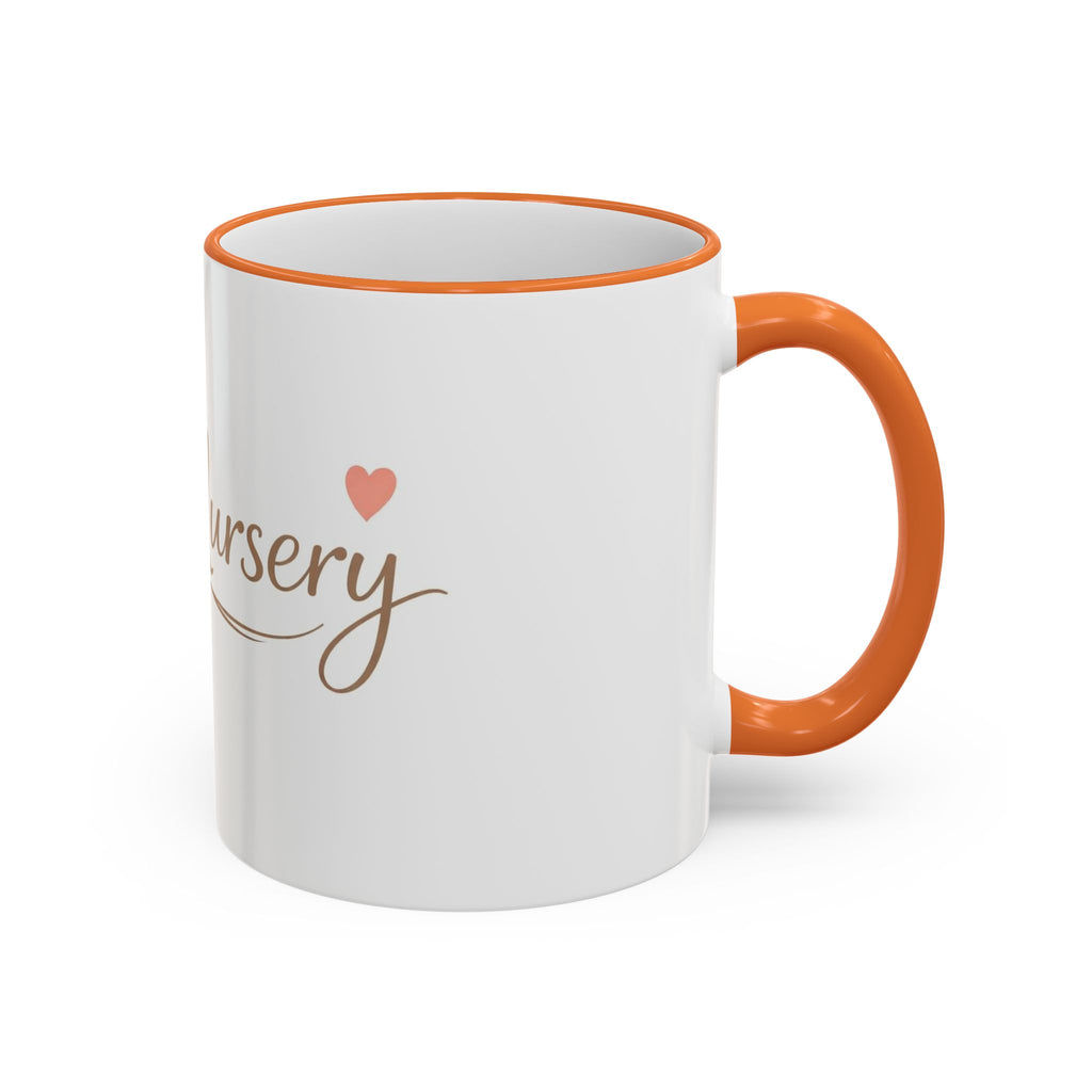 Nursery Logo Accent Rim Mug – Personalized Baby Room & Caregiver Gift (11oz, 15oz)
