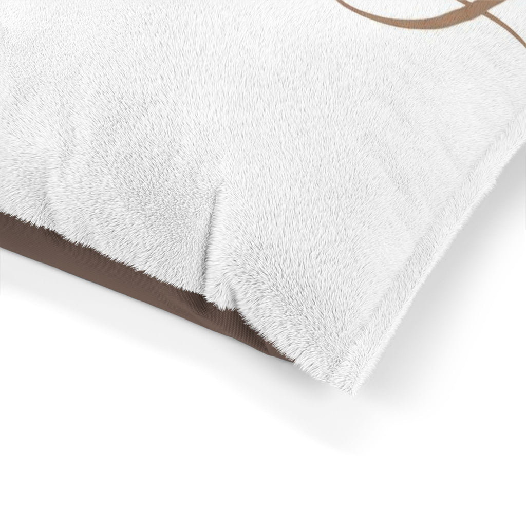 AU Nursery Pet Bed — Personalized Soft Plush Dog & Cat Bed with Heart Graphic