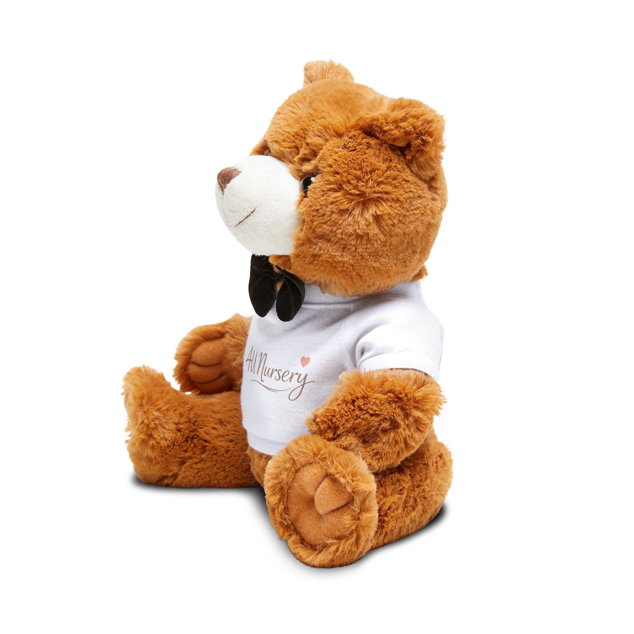 Plush Teddy Bear with Personalized T-Shirt — Soft Brown Keepsake Gift
